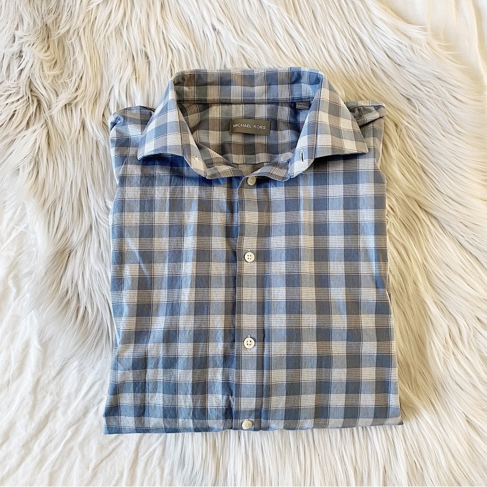 Michael Kors Plaid Button Down Shirt